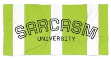 University Green Beach Towels